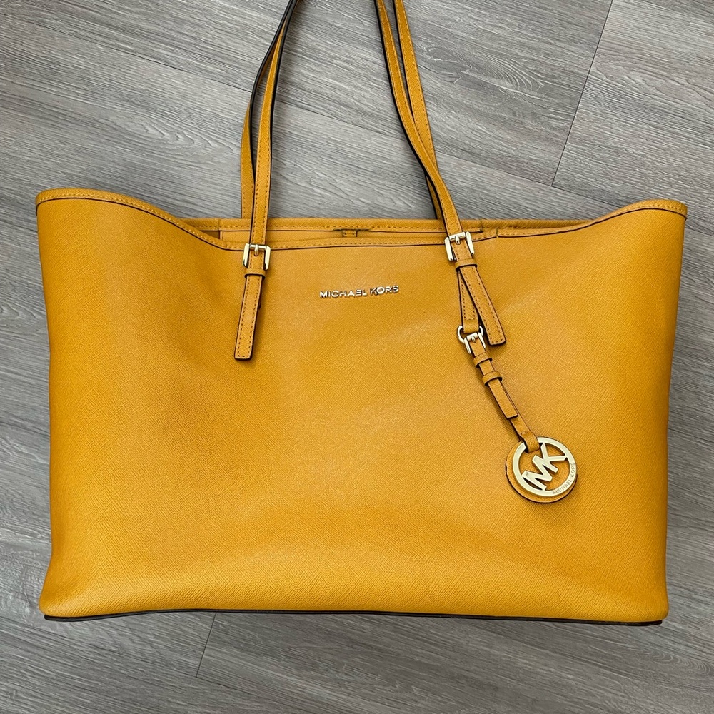 Michael Kors Mustard Yellow Tote Bag